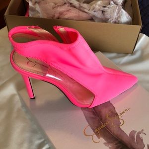 Jessica Simpson Pimrah Neon Pink Scuba 